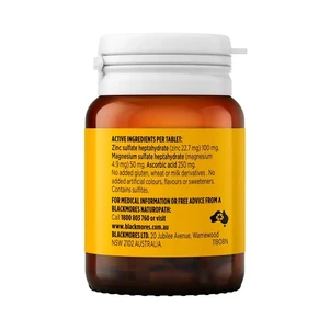 (PRE ORDER) Blackmores ZinvitC250 50 Tablets shelf life 2yrs